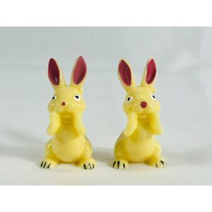 Pair of Vintage Whispering Bunnies Rabbit Thumper